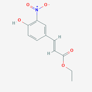 molecular formula C11H11NO5 B4331577 ethyl (2E)-3-(4-hydroxy-3-nitrophenyl)prop-2-enoate 