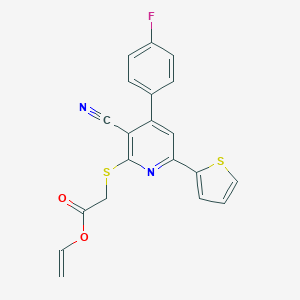 Vinyl 2-[3-cyano-4-(4-fluorophenyl)-6-(2-thienyl)-2-pyridylthio]acetate