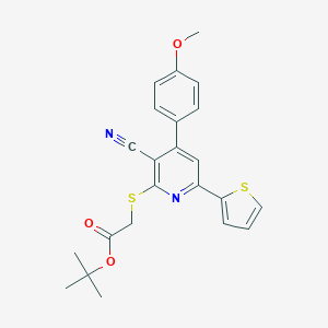 1,1-Dimethylethyl ({3-cyano-4-[4-(methyloxy)phenyl]-6-thien-2-ylpyridin-2-yl}sulfanyl)acetate