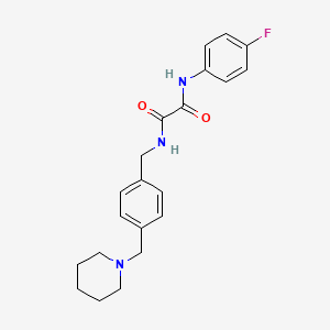 molecular formula C21H24FN3O2 B4332284 N-(4-FLUOROPHENYL)-N'-({4-[(PIPERIDIN-1-YL)METHYL]PHENYL}METHYL)ETHANEDIAMIDE 