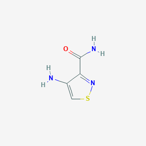 molecular formula C4H5N3OS B4332464 4-Amino-1,2-thiazole-3-carboxamide CAS No. 4592-54-5