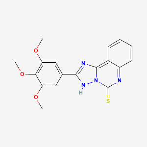 molecular formula C18H16N4O3S B4332540 2-(3,4,5-Trimethoxy-phenyl)-[1,2,4]triazolo[1,5-c]quinazoline-5-thiol 