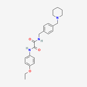 molecular formula C23H29N3O3 B4332596 N-(4-ETHOXYPHENYL)-N'-({4-[(PIPERIDIN-1-YL)METHYL]PHENYL}METHYL)ETHANEDIAMIDE 