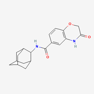 molecular formula C19H22N2O3 B4332691 N-(ADAMANTAN-2-YL)-3-OXO-3,4-DIHYDRO-2H-1,4-BENZOXAZINE-6-CARBOXAMIDE 