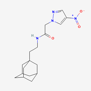molecular formula C17H24N4O3 B4332729 N-[2-(ADAMANTAN-1-YL)ETHYL]-2-(4-NITRO-1H-PYRAZOL-1-YL)ACETAMIDE 