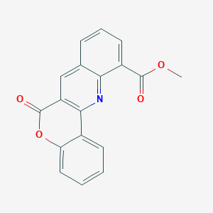 molecular formula C18H11NO4 B4332968 METHYL 11-OXO-11H-10-OXA-5-AZATETRAPHENE-4-CARBOXYLATE 