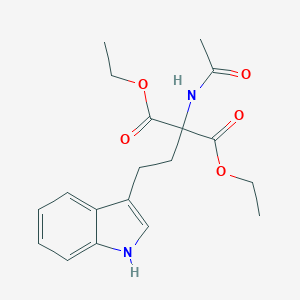 Diethyl 2-acetamido-2-[2-(1H-indol-3-yl)ethyl]propanedioate