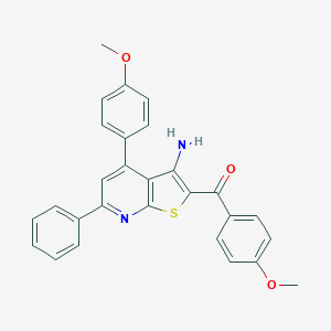 [3-Amino-4-(4-methoxyphenyl)-6-phenylthieno[2,3-b]pyridin-2-yl](4-methoxyphenyl)methanone