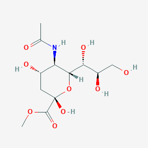(2S,4S,5R,6R)-methyl 5-acetamido-2,4-dihydroxy-6-((1R,2R)-1,2,3-trihydroxypropyl)tetrahydro-2H-pyran-2-carboxylate