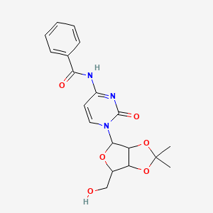 molecular formula C19H21N3O6 B4334468 N-{1-[6-(hydroxymethyl)-2,2-dimethyltetrahydrofuro[3,4-d][1,3]dioxol-4-yl]-2-oxo-1,2-dihydropyrimidin-4-yl}benzamide 