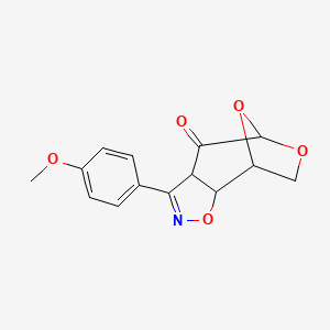 5-(4-methoxyphenyl)-3,9,11-trioxa-4-azatricyclo[6.2.1.0~2,6~]undec-4-en-7-one