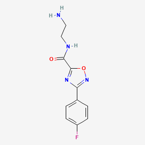 N-(2-aminoethyl)-3-(4-fluorophenyl)-1,2,4-oxadiazole-5-carboxamide