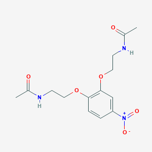 molecular formula C14H19N3O6 B4334582 N-{2-[2-(2-ACETAMIDOETHOXY)-4-NITROPHENOXY]ETHYL}ACETAMIDE 