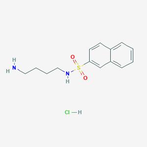 molecular formula C14H19ClN2O2S B043349 N-(4-Aminobutyl)-2-naphthalenesulfonamide hydrochloride CAS No. 89108-46-3