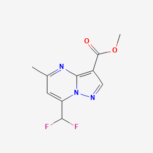 molecular formula C10H9F2N3O2 B4335754 methyl 7-(difluoromethyl)-5-methylpyrazolo[1,5-a]pyrimidine-3-carboxylate 