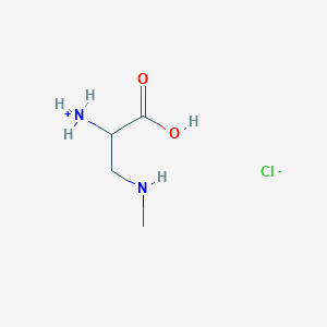 molecular formula C4H11ClN2O2 B043379 2-Amino-3-(methylamino)propanoic acid hydrochloride CAS No. 20790-76-5