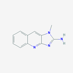 molecular formula C11H10N4 B043384 1H-Imidazo(4,5-b)quinolin-2-amine, 1-methyl- CAS No. 156215-58-6