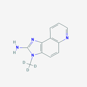 molecular formula C11H10N4 B043387 3H-Imidazo(4,5-f)quinolin-2-amine, 3-(methyl-d3)- CAS No. 82050-10-0