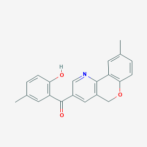 (2-hydroxy-5-methylphenyl)(9-methyl-5H-chromeno[4,3-b]pyridin-3-yl)methanone