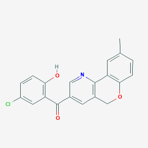 (5-chloro-2-hydroxyphenyl)(9-methyl-5H-chromeno[4,3-b]pyridin-3-yl)methanone