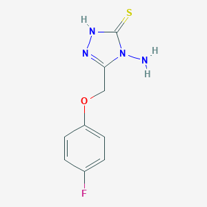 4-amino-5-[(4-fluorophenoxy)methyl]-4H-1,2,4-triazole-3-thiol