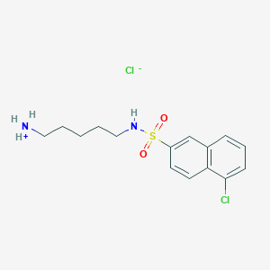 molecular formula C15H20Cl2N2O2S B043397 N-(5-Aminopentyl)-5-chloro-2-naphthalenesulfonamide Hydrochloride CAS No. 118896-95-0