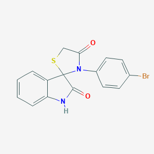 3-(4-bromophenyl)-1',3'-dihydrospiro[1,3-thiazolidine-2,3'-(2'H)-indole]-2',4-dione