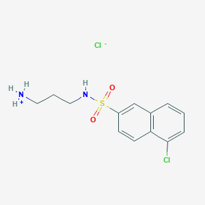 molecular formula C13H16Cl2N2O2S B043407 N-(3-Aminopropyl)-5-chloro-2-naphthalenesulfonamide Hydrochloride CAS No. 210049-20-0