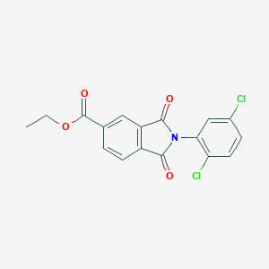 molecular formula C17H11Cl2NO4 B434095 Ethyl 2-(2,5-dichlorophenyl)-1,3-dioxoisoindole-5-carboxylate CAS No. 330989-75-8