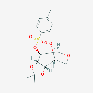 molecular formula C16H20O7S B043423 1,6-Anhydro-3,4-O-isopropylidene-2-tosyl-B-D-galactopyranose CAS No. 81028-98-0