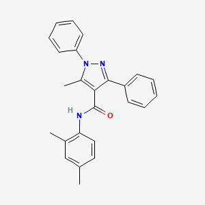 molecular formula C25H23N3O B4342366 N-(2,4-dimethylphenyl)-5-methyl-1,3-diphenyl-1H-pyrazole-4-carboxamide 