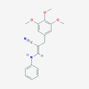 3-(Phenylamino)-2-(3,4,5-trimethoxybenzyl)acrylonitrile