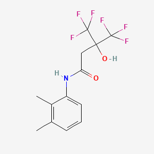 molecular formula C13H13F6NO2 B4343121 N-(2,3-dimethylphenyl)-4,4,4-trifluoro-3-hydroxy-3-(trifluoromethyl)butanamide 