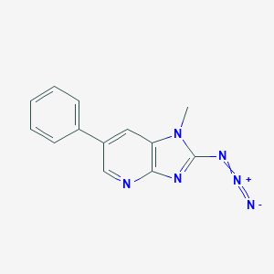 molecular formula C13H10N6 B043433 2-Azido-1-methyl-6-phenylimidazo[4,5-b]pyridine CAS No. 135577-57-0