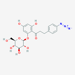 molecular formula C21H23N3O9 B043439 4-Azidophlorizin CAS No. 79541-46-1