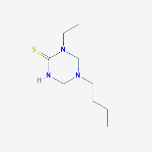 molecular formula C9H19N3S B4344931 5-butyl-1-ethyl-1,3,5-triazinane-2-thione 