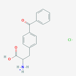 molecular formula C16H16ClNO3 B043450 4-Benzoyl-D,L-phenylalanine hydrochloride CAS No. 163679-36-5
