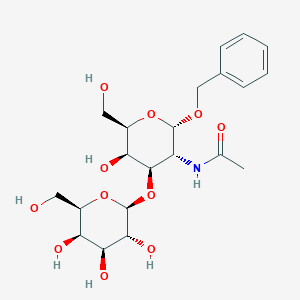 molecular formula C21H31NO11 B043454 Benzyl 2-acetamido-2-deoxy-3-O-beta-D-galactopyranosyl-alpha-D-galactopyranoside CAS No. 3554-96-9