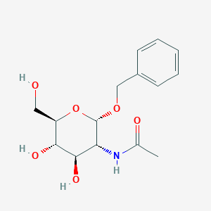 molecular formula C15H21NO6 B043455 Benzyl 2-acetamido-2-deoxy-alpha-D-glucopyranoside CAS No. 13343-62-9
