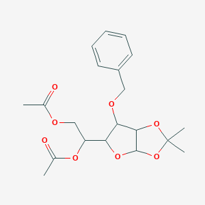 [2-Acetyloxy-2-(2,2-dimethyl-6-phenylmethoxy-3a,5,6,6a-tetrahydrofuro[2,3-d][1,3]dioxol-5-yl)ethyl] acetate