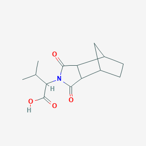 molecular formula C14H19NO4 B434787 2-{3,5-DIOXO-4-AZATRICYCLO[5.2.1.0(2),?]DECAN-4-YL}-3-METHYLBUTANOIC ACID CAS No. 497936-69-3