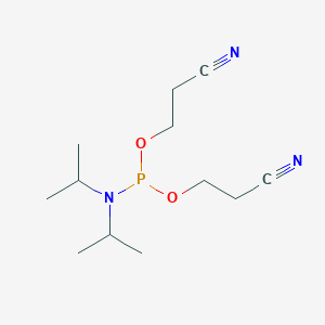 molecular formula C12H22N3O2P B043480 双(2-氰乙基)二异丙基氨基磷酰胺 CAS No. 102690-88-0