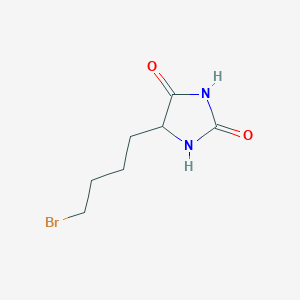 molecular formula C7H11BrN2O2 B043484 2,4-Imidazolidinedione, 5-(4-bromobutyl)- CAS No. 28484-49-3