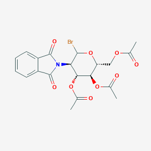 molecular formula C20H20BrNO9 B043487 3,4,6-Tri-O-acetyl-2-deoxy-2-phthalimido-D-glucopyranosyl bromide CAS No. 70831-94-6