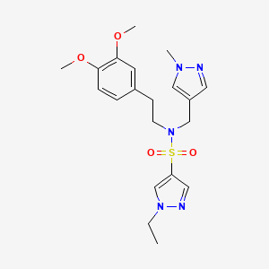 molecular formula C20H27N5O4S B4348767 N~4~-(3,4-DIMETHOXYPHENETHYL)-1-ETHYL-N~4~-[(1-METHYL-1H-PYRAZOL-4-YL)METHYL]-1H-PYRAZOLE-4-SULFONAMIDE 