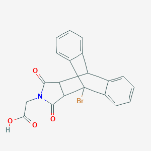molecular formula C20H14BrNO4 B435001 (1-bromo-16,18-dioxo-17-azapentacyclo[6.6.5.0~2,7~.0~9,14~.0~15,19~]nonadeca-2,4,6,9,11,13-hexaen-17-yl)acetic acid CAS No. 332024-29-0