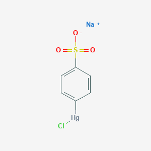 molecular formula C6H4ClHgNaO3S B043520 4-(Chloromercuri)benzenesulfonic Acid Sodium Salt CAS No. 14110-97-5