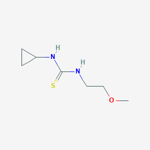 molecular formula C7H14N2OS B4354461 N-cyclopropyl-N'-(2-methoxyethyl)thiourea 