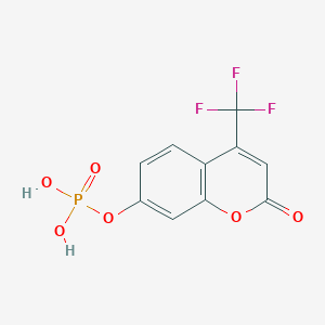 molecular formula C10H7F3O5P+ B043547 4-Trifluoromethylcoumarin phosphate CAS No. 122018-93-3