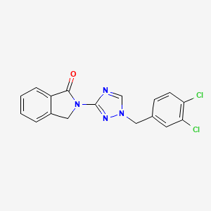 molecular formula C17H12Cl2N4O B4355045 2-[1-(3,4-dichlorobenzyl)-1H-1,2,4-triazol-3-yl]-1-isoindolinone 